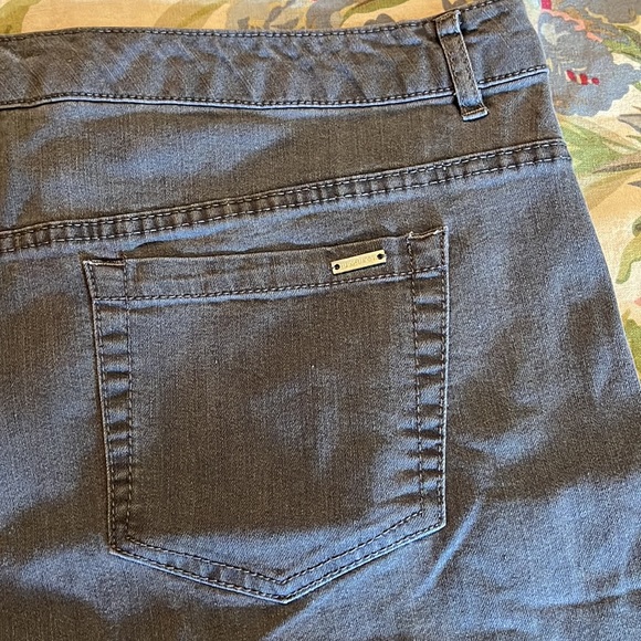 JACLYN SMITH Size 22W Lightweight Stretch Denim GRAY Cotton Blend $59 NEW - Picture 8 of 13